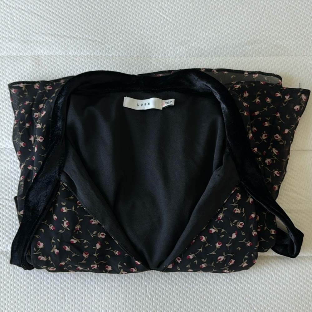 LUSH BLACK DRESS - FROM LULUS